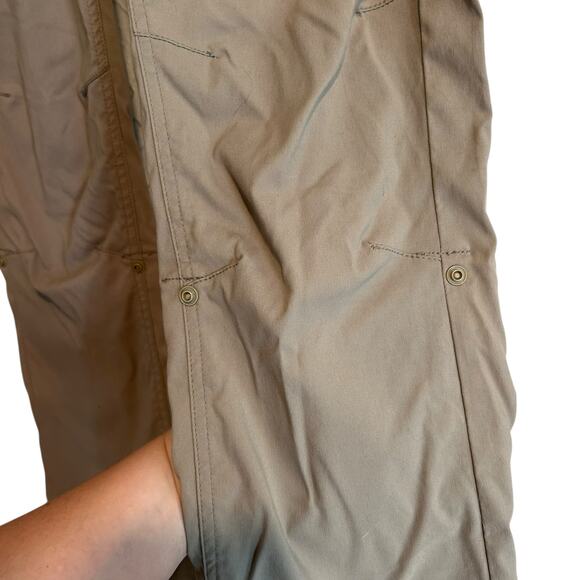 Prana Tan Halle Pants Womens Sz 6 Cargo Stretch Low Rise Packable SPF Hiking - Picture 8 of 15